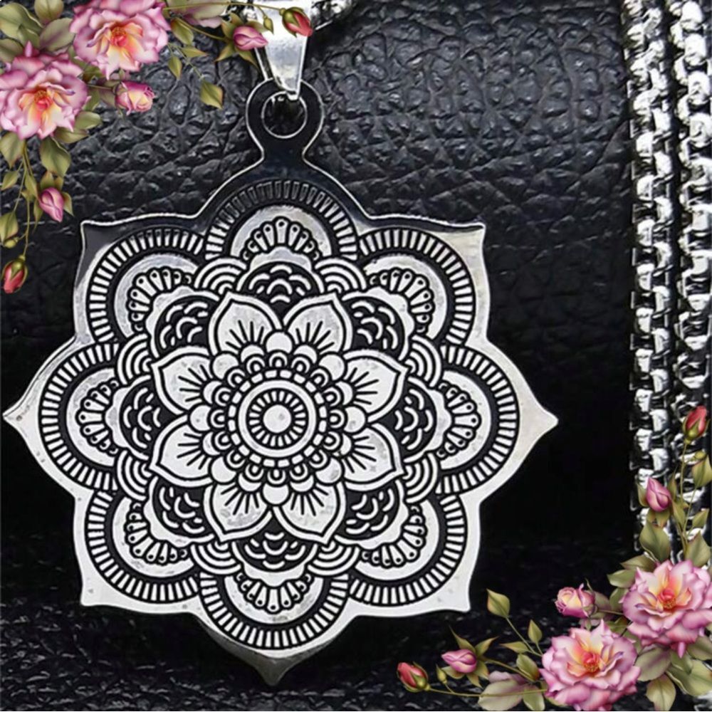 Mandala Stainless‎ Steel Necklace